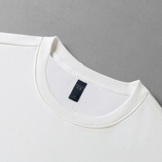 【桑蚕丝混纺】罗蒙春秋经典圆领纯色卫衣男士舒适休闲百搭卫衣长袖T恤上衣男 商品图8