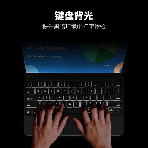 jcpal 悬浮妙控磁吸蓝牙键盘保护套 (适用ipad pro 11 / ipad air 10.9 ) 商品图3