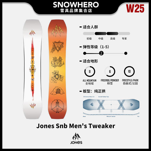 24/25雪季JONES男款野雪板预售 商品图6