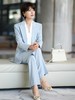 时尚蓝色职业西服套裤新款阔腿裤西装正装 商品缩略图2