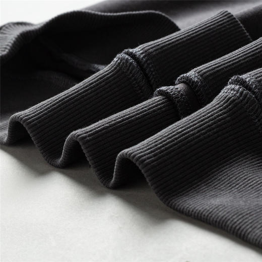 【桑蚕丝混纺】罗蒙春秋男装绣花胸标卫衣男士舒适休闲百搭卫衣圆领长袖T恤上衣男 商品图7