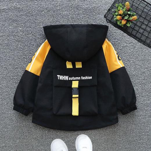 男童外套春秋2024新款儿童风衣中大童薄款洋气春装休闲连帽夹克潮 商品图4