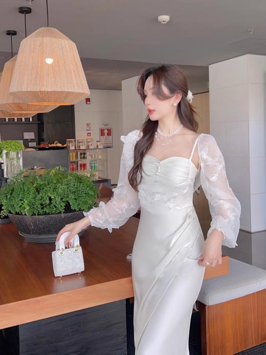 张心子【明月松涧】仙气名媛风立体蝴蝶刺绣套装两件套 U2402002 商品图8