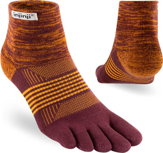 injinji五指袜中筒海蓝MRN/黄土EAR/海湾BAY/棕色SOL加厚马拉松越野跑登山coolmax 商品图3