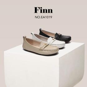 【清仓】澳洲EVERAU皮面字母扣豆豆鞋EA1019