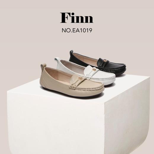 【清仓】澳洲EVERAU皮面字母扣豆豆鞋EA1019 商品图0