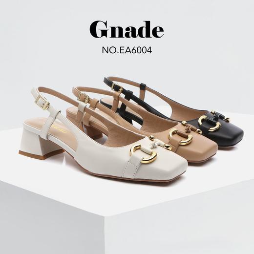 【清仓】澳洲EVERAU中跟方头后空鞋EA6004 商品图0