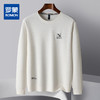 罗蒙春秋男装卫衣时尚绣花卫衣男士休闲百搭圆领长袖t恤男 商品缩略图3