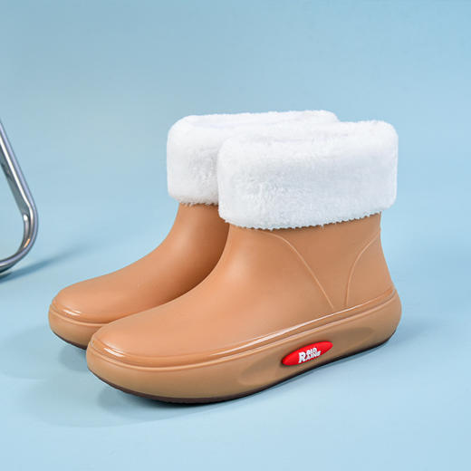 【时尚雨鞋！防水防滑】雨鞋女款潮流时尚雨靴水鞋新款套鞋防水防滑女士保暖加绒水靴，鞋套可拆设计，四季可穿。 商品图7