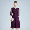 上海旗袍厂DNO连衣裙2024高端宴会旗袍连衣群4BA9019-1 商品缩略图1