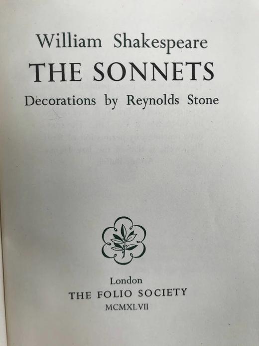 莎士比亚十四行诗集 精装32开带书匣 商品图2