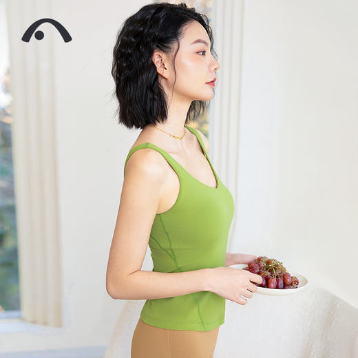2024爱暇步春夏新品瑜伽运动健身跑步普拉提时尚背心A24008NSLK 商品图8