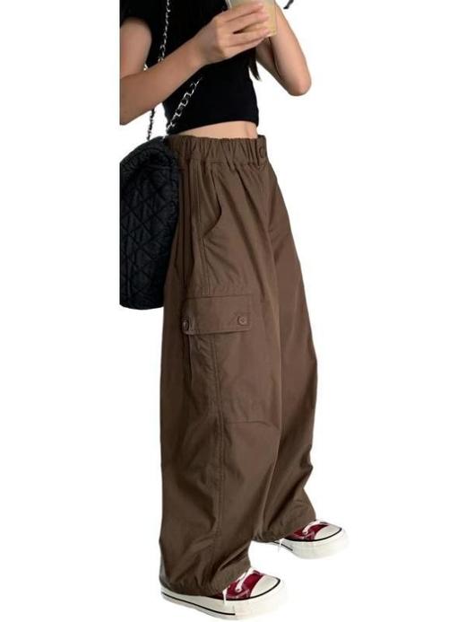 【港风复古范~chao百搭！】韩国童装女童工装裤秋季休闲裤新款，2024儿童裤子宽松百搭长裤潮流！ 商品图4