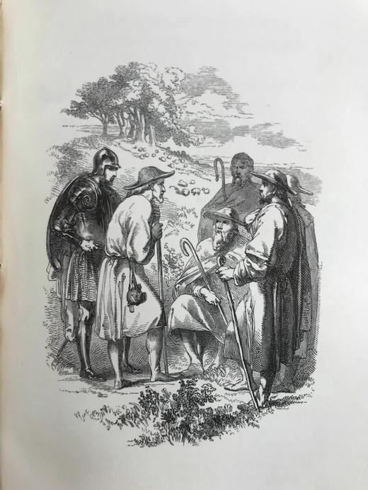 约19世纪中早期 班扬《天路历程》 约10余幅版画插图 漆布精装36开 商品图12