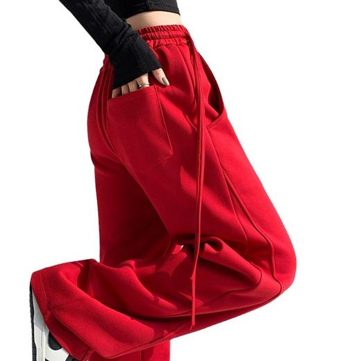 【美式香蕉裤】春夏季新款阔腿运动裤女高腰直筒阔腿遮胯显瘦拖地休闲裤 商品图4