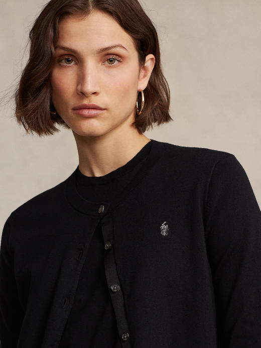 小马标  2024春季新款 女士经典纯色 宽松针织开衫 8色 PT-1161 商品图1