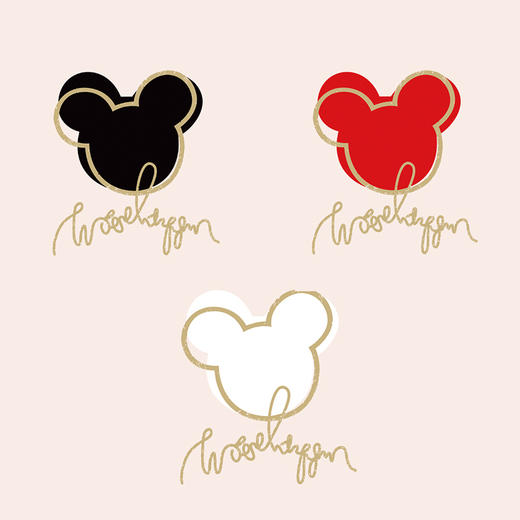 简约米奇头印花衣服辅料装饰贴A级过粉白墨热转印T恤图案烫画贴 商品图0