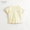马克珍妮女童缤纷夏日花边弹力短袖T恤儿童上衣夏装新款240716 商品缩略图3