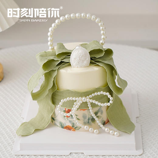 【女神节专属】复古珍珠女神生日蛋糕 商品图0