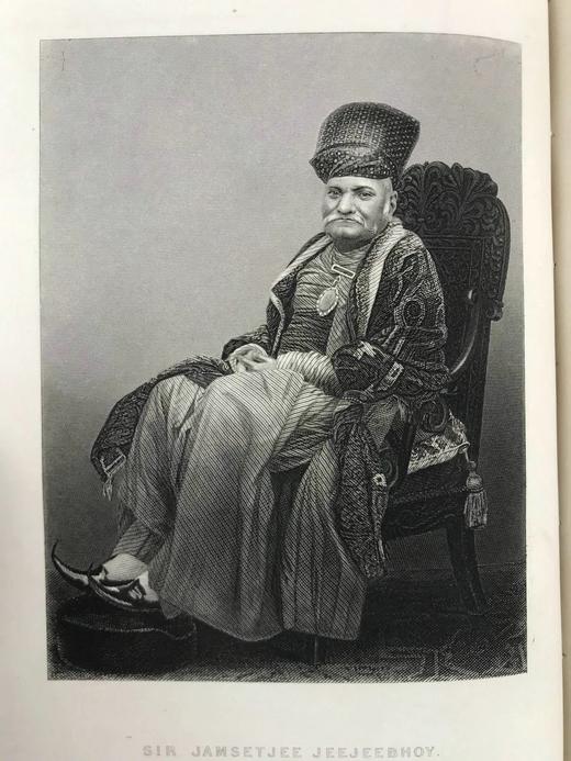 约19世纪后期 我们的印度帝国（卷1） 10余幅版画插图 漆布精装16开 商品图12