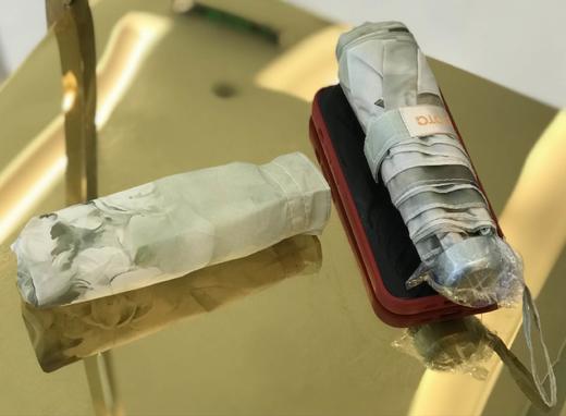 优品堂【如花如歌】五折超薄超轻同色经骨防紫外线伞 商品图1