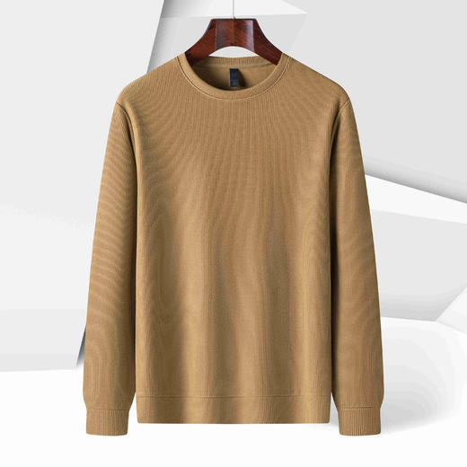 【灯芯条 多色】罗蒙春秋男装基础款卫衣经典圆领卫衣男士休闲百搭圆领长袖T恤男 商品图7