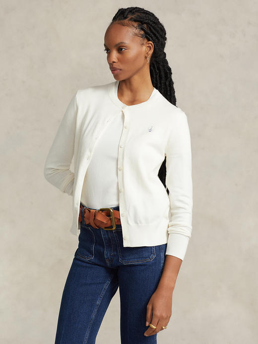 小马标  2024春季新款 女士经典纯色 宽松针织开衫 8色 PT-1161 商品图4