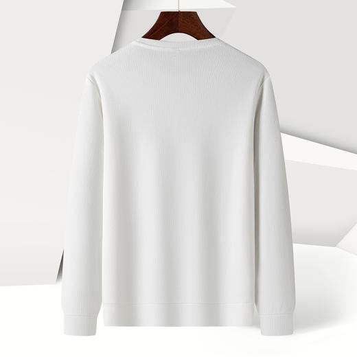 【灯芯条 多色】罗蒙春秋男装基础款卫衣经典圆领卫衣男士休闲百搭圆领长袖T恤男 商品图8