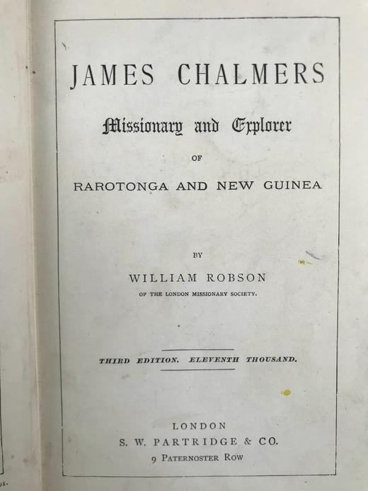 约19世纪后期 詹姆斯·查尔默斯：传教士与探险家 数十幅插图 漆布精装32开 商品图3