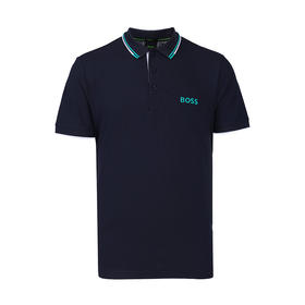 【超惠秒】BOSS 男士简约刺绣logo弹棉短袖Polo T恤 11889