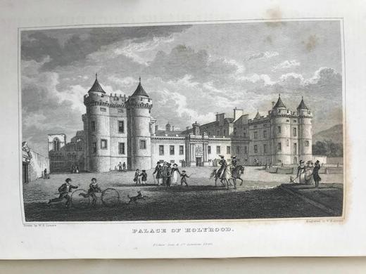 1845年 司各特《威弗利小说集》（卷3） 10余幅版画插图 真皮精装18开 商品图13