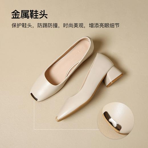 ZHR则则浅口单鞋女2024新款时尚小香风女鞋ins百搭小皮鞋懒人鞋子 商品图9