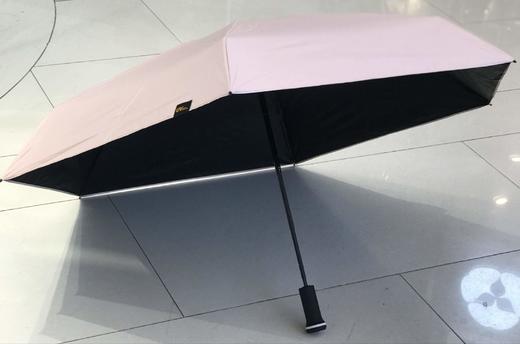 优品堂【皎洁】五折特制手柄纯色黑胶防紫外线伞 商品图3