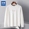14LP3723414LP37234【桑蚕丝混纺】罗蒙春季男装绣花卫衣男士舒适休闲百搭圆领长袖T恤 商品缩略图0