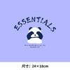 2024新款蓝字母捂眼睛熊猫图案热转印衣服印花辅料贴白墨A级过粉烫画 商品缩略图1