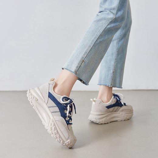 ZHR则则休闲运动鞋女2024新款春季厚底舒适女鞋百搭轻便老爹鞋 商品图3