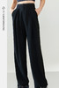 FUYAO扶摇 黑色阔腿裤女2024年春季新款高腰宽松垂感新中式直筒裤 商品缩略图5