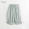 马克珍妮女童清凉亚麻蝴蝶结宽松九分裤儿童防蚊裤夏装新款240627 商品缩略图2