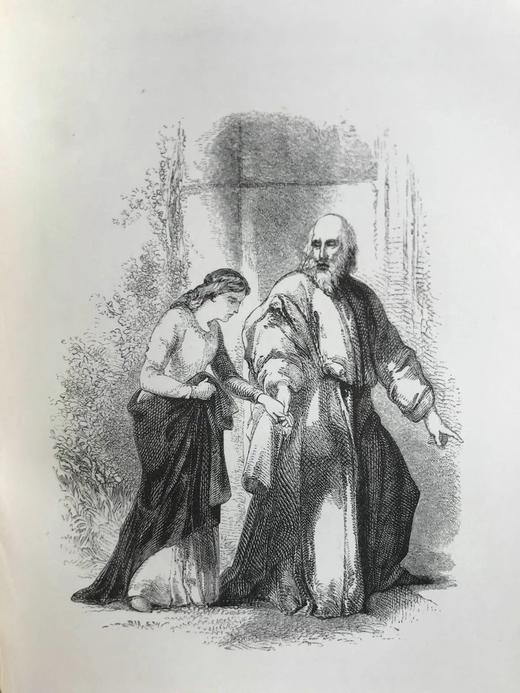 约19世纪中早期 班扬《天路历程》 约10余幅版画插图 漆布精装36开 商品图14