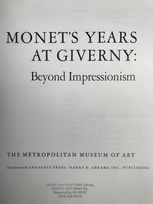 莫奈在吉维尼的岁月（1995） 115幅插图（81幅彩色）含拉页插图 精装16开 商品图3