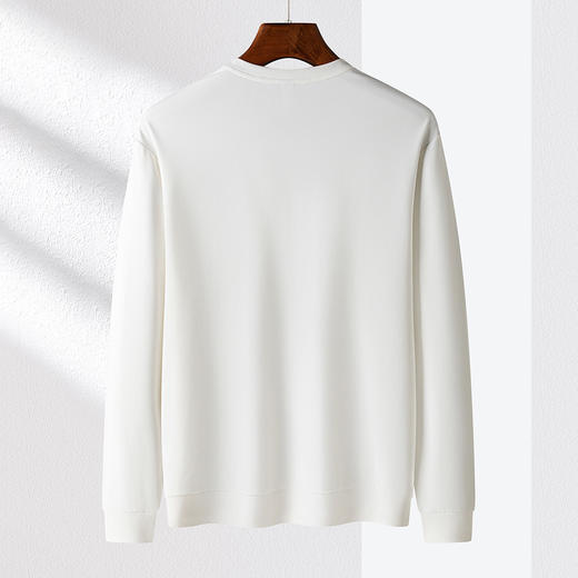 14LP3785414LP37854【肌理提花】时尚卫衣男布标绣花男士卫衣舒适长袖休闲圆领男卫衣 商品图2