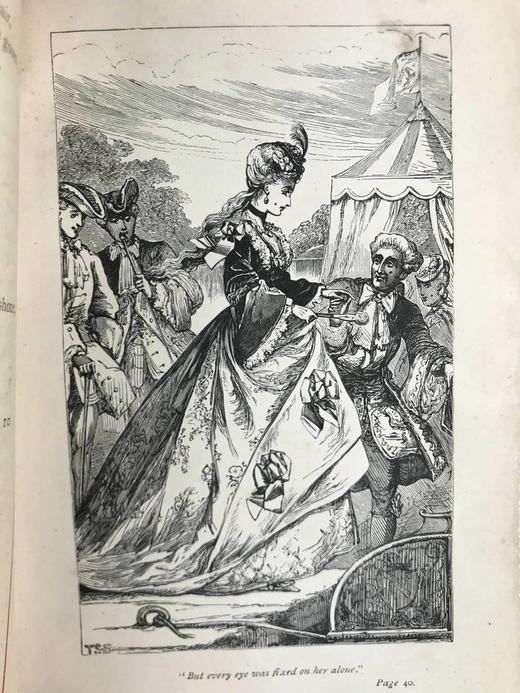 含藏书票！约19世纪后期 蒲柏诗集 约7幅插图 真皮精装32开 商品图10