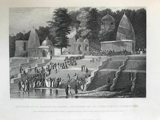 约19世纪后期 我们的印度帝国（卷1） 10余幅版画插图 漆布精装16开 商品图4