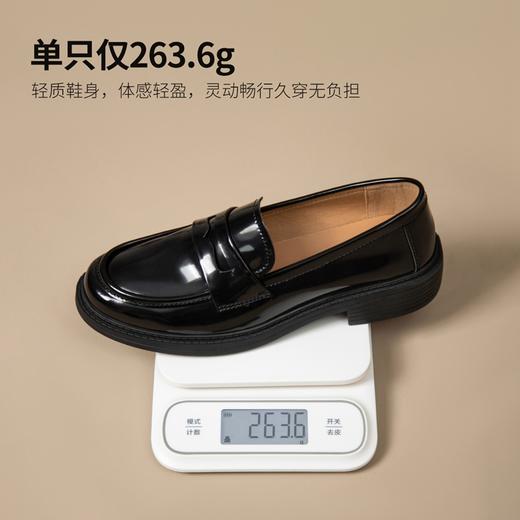 ZHR则则百搭单鞋女2024新款英伦小皮鞋子一脚蹬懒人鞋子时尚女鞋 商品图9