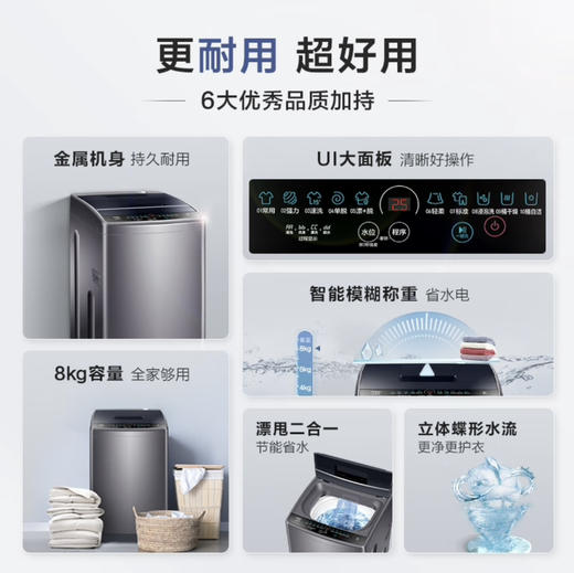 海尔（Haier）洗衣机 EB80M30Mate1 商品图11