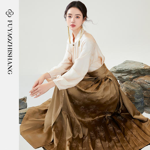 FUYAO扶摇 国风马面裙女春季2024年新款汉服日常通勤可穿搭配上衣 商品图1