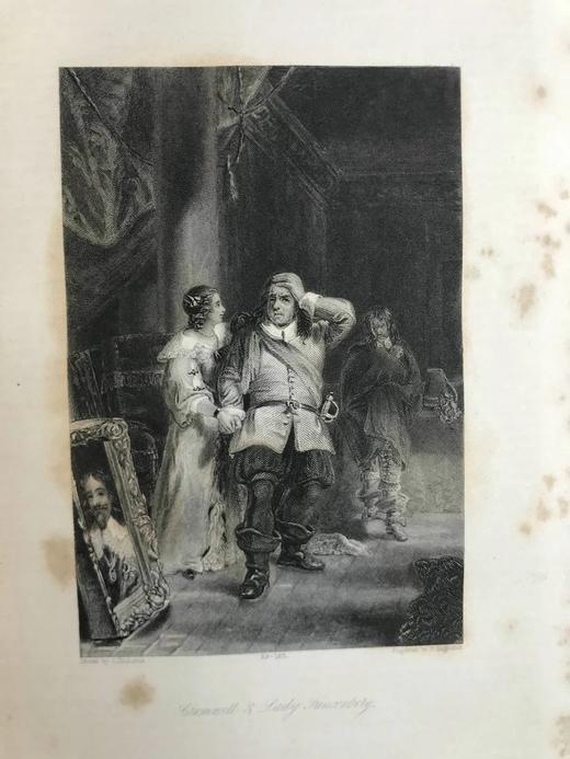 1847年 司各特《威弗利小说集》（卷5） 10余幅版画插图 真皮精装18开 商品图8