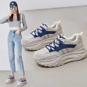 ZHR则则休闲运动鞋女2024新款春季厚底舒适女鞋百搭轻便老爹鞋