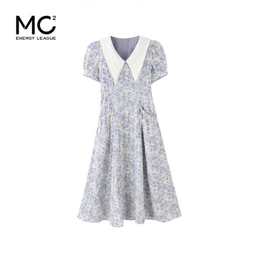 法式娃娃领碎花裙Q3224586 商品图3