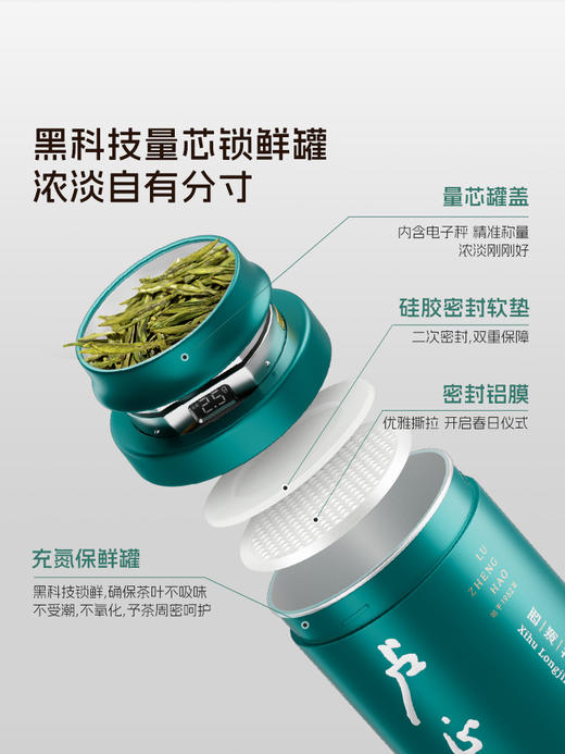 2026年新茶上市【浩字听】卢正浩明前精品西湖龙井浩字听装50克罐绿茶茶叶 商品图7